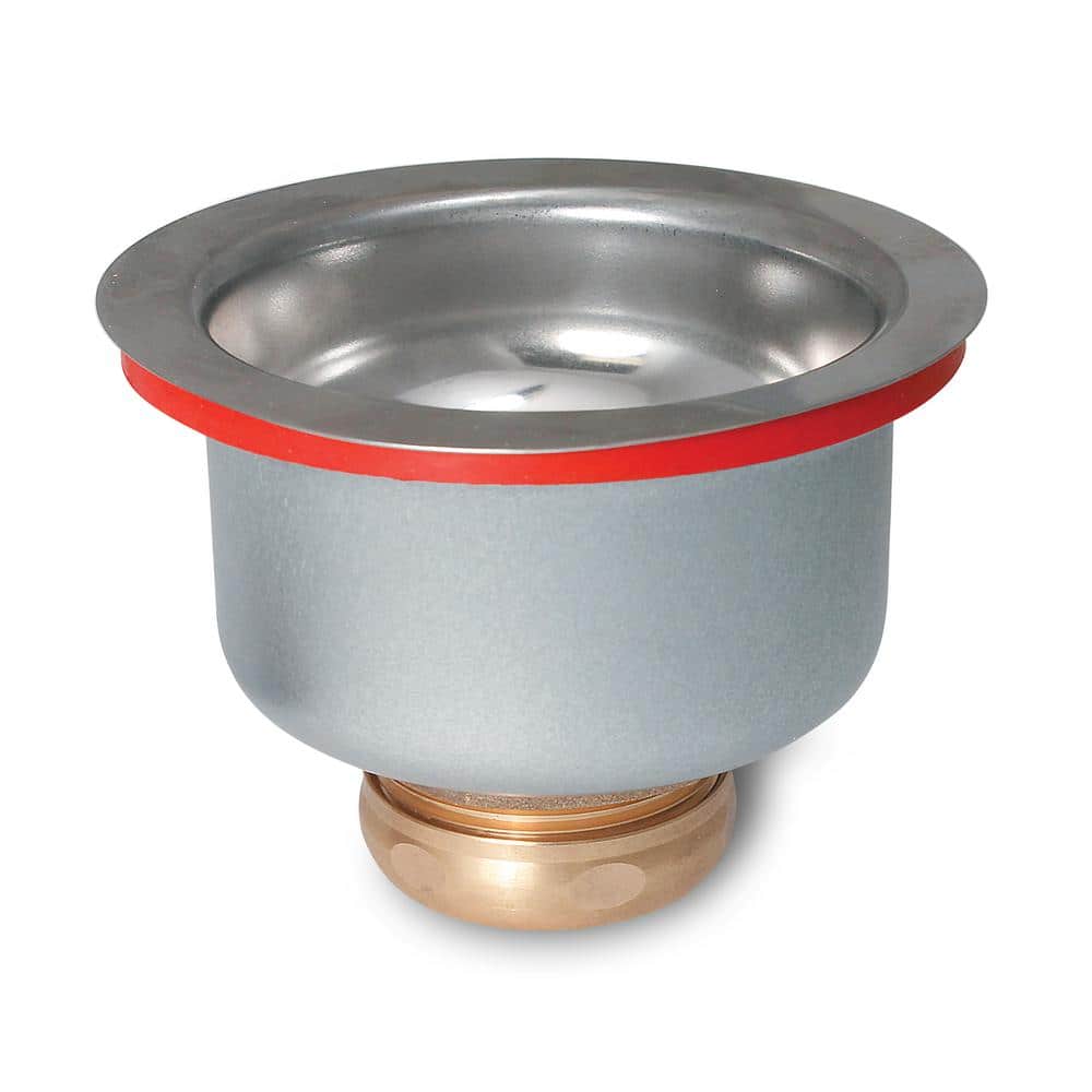 Keeney Stainless Steel Kitchen Sink Strainer with Brass Shank