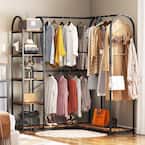 L shaped clothing discount rack