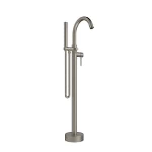 Belanger Single-Handle Freestanding Tub Faucet with Hand Shower in Brushed Nickel