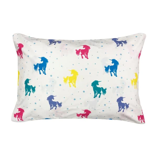 Harper Lane Rainbow Unicorn Bed Pillow 20x28 15542 - The Home Depot