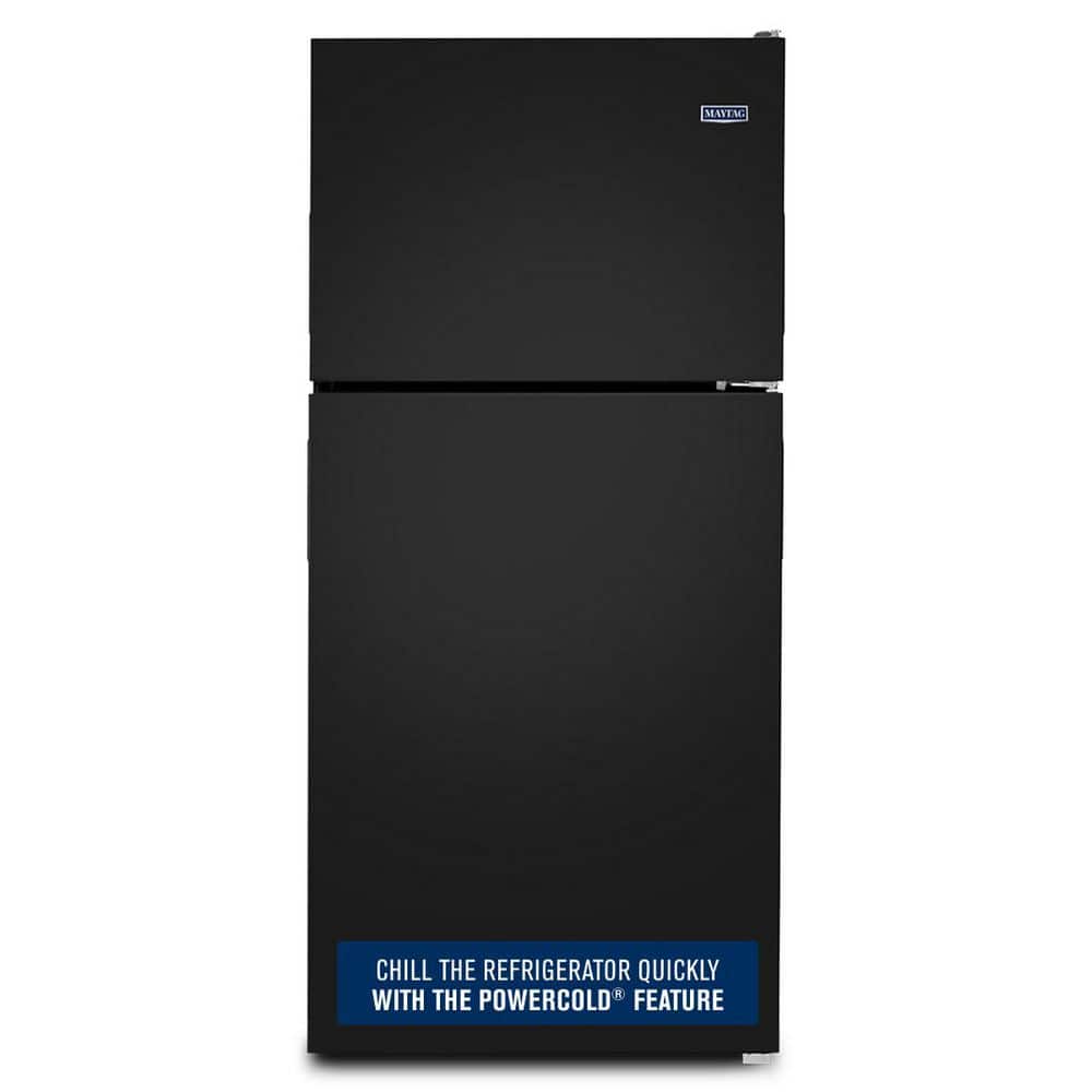 Maytag 21 cu. ft. Top Freezer Refrigerator in Black MRT311FFFE