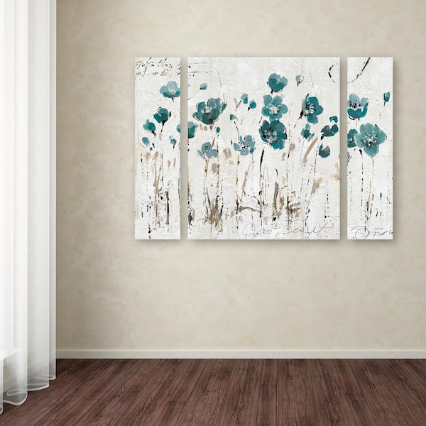 Trademark Fine Art 30 in. x 41 in. "Abstract Balance VI Blue" by Lisa Audit Printed Canvas Wall Art