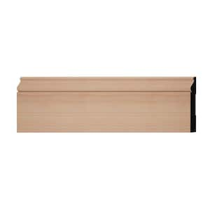 WM163E 0.56 in. D x 5.25 in. W x 6 in. L Wood (Cherry) Baseboard Moulding Sample