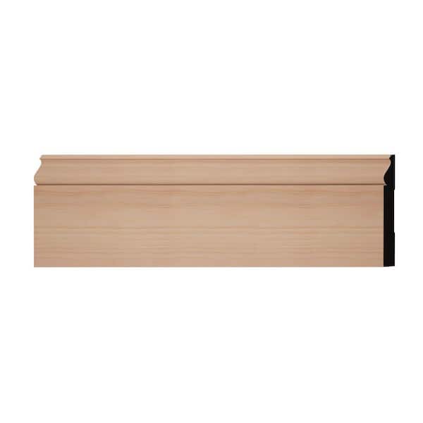 Ekena Millwork WM163E 0.56 in. D x 5.25 in. W x 6 in. L Wood (Cherry) Baseboard Moulding Sample