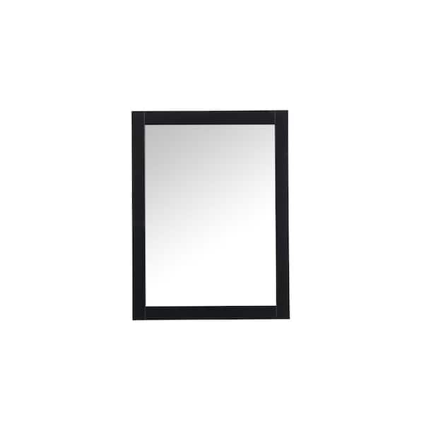 Unbranded 32in H x 24in W Rectangle black Vanity mirror