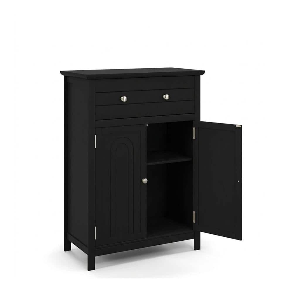 Master Bathroom 2-Door Storage Cabinet with Drawer, 3-Position Adjustable Shelf, Waterproof MDF, Anti-Tip price history on PriceWatchPro
