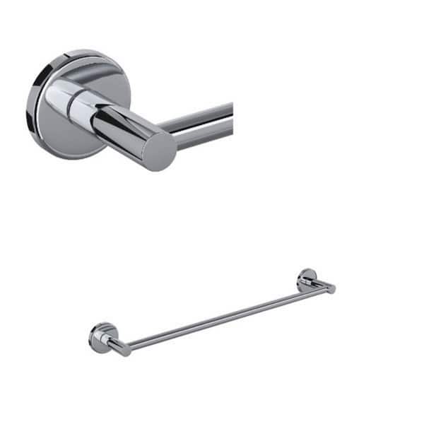 ROHL Lombardia 18 in. Wall Mounted Towel Bar in Polished Chrome
