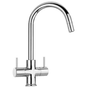 Elba 2-Handle Pull Down Sprayer Kitchen Faucet in Chrome