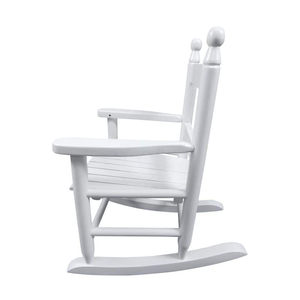 White Solid Wood Outdoor Rocking Chair for Kids RC-1017086-W - The Home ...