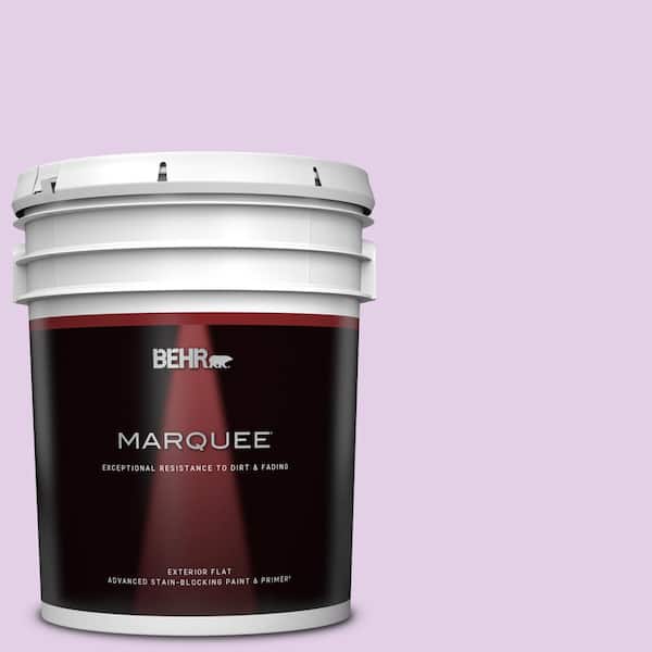 BEHR MARQUEE 5 gal. #P100-2 Sweet Romance Flat Exterior Paint & Primer