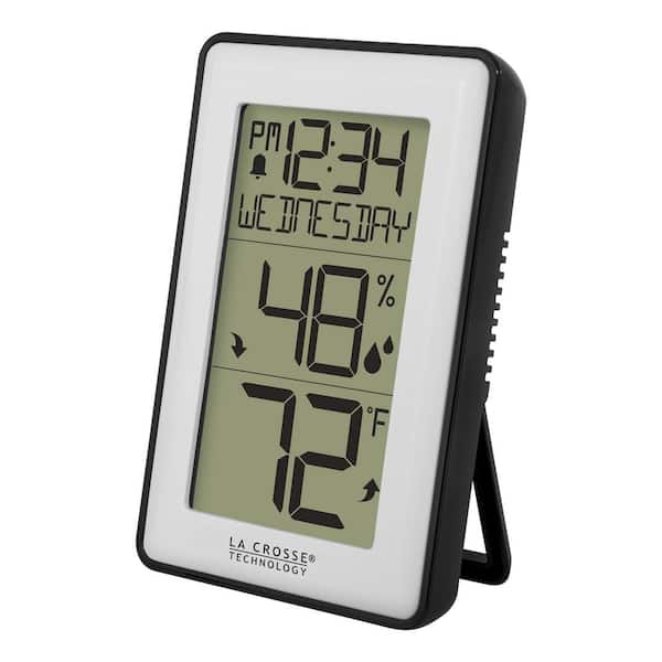 Digital LCD Thermometer Clock Indoor Temperature Weather Station Multitool Alarm 