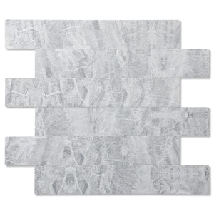 Subway Collection Himalayan Grey 12 in. x 12 in. PVC Peel and Stick Tile (5 sq. ft./5-Sheets)