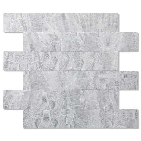 Yipscazo Subway Collection Himalayan Grey 12 in. x 12 in. PVC Peel and Stick Tile (5 sq. ft./5-Sheets)