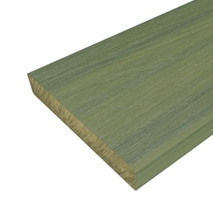 UltraShield Naturale Cortes 1 in. x 6 in. x 8 ft. Irish Green Solid Composite Decking Board