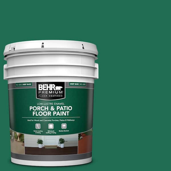 BEHR PREMIUM 5 gal. #P430-7 Sparkling Emerald Low-Lustre Enamel Interior/Exterior Porch and Patio Floor Paint