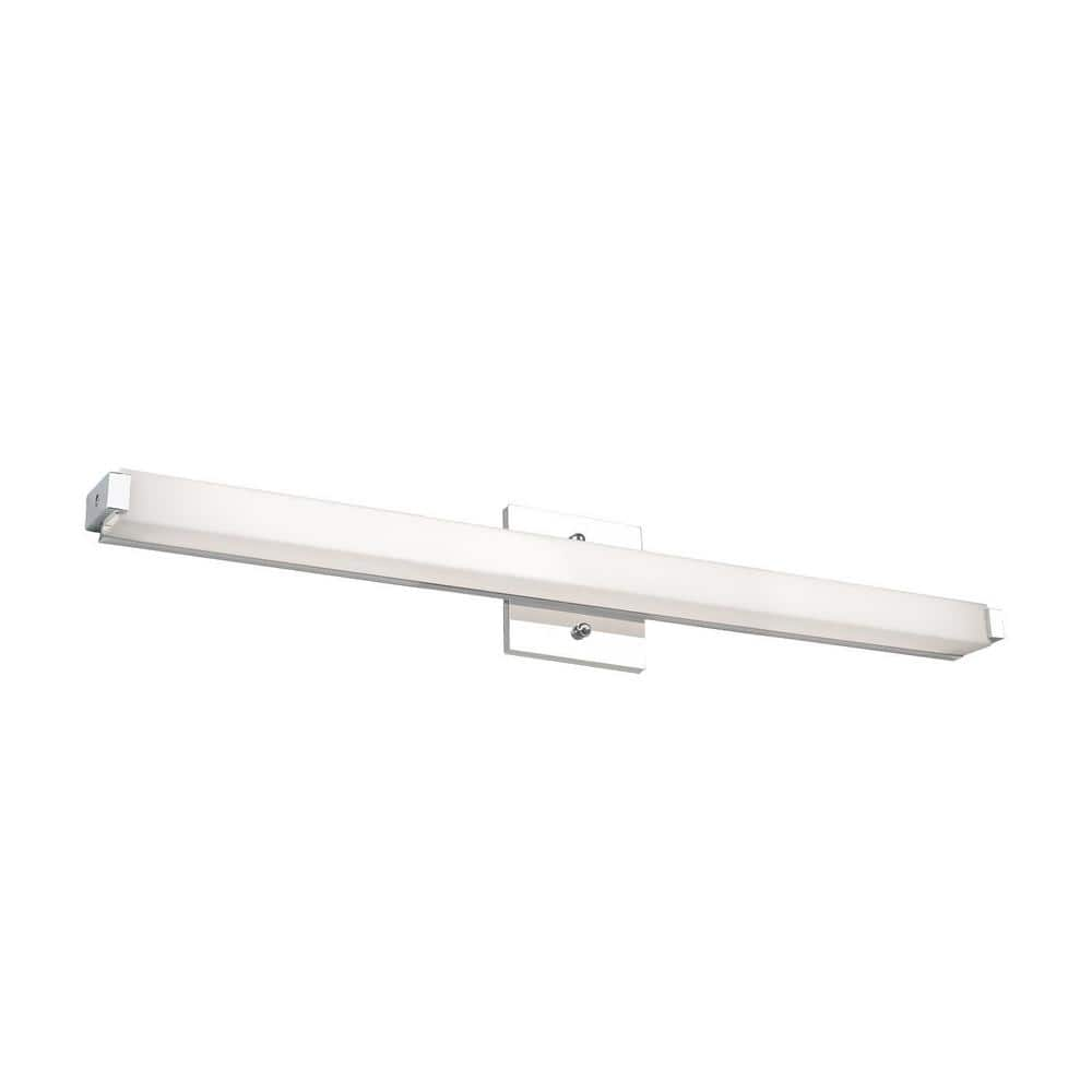 KUZCO Latitude-Slim 24 in. 1 Light Chrome Vanity Light VL4725-CH - The ...