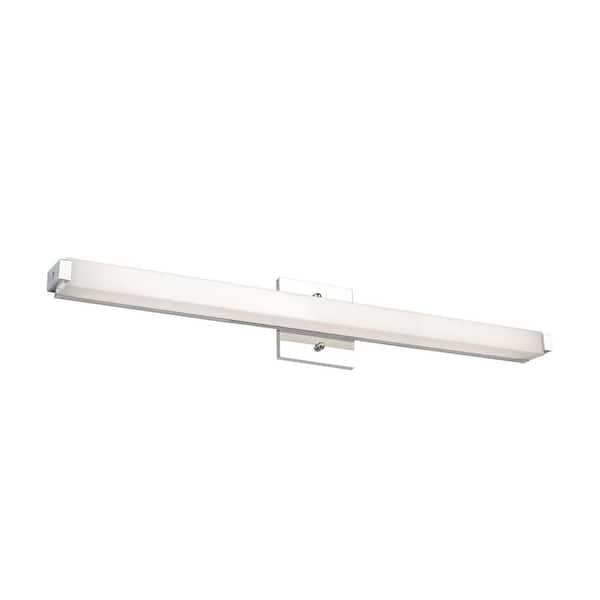 KUZCO Latitude-Slim 24 in. 1 Light Chrome Vanity Light