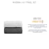 VERA WANG Modern Lux 6-Piece Gray Cotton Towel Set USHSAC1222613
