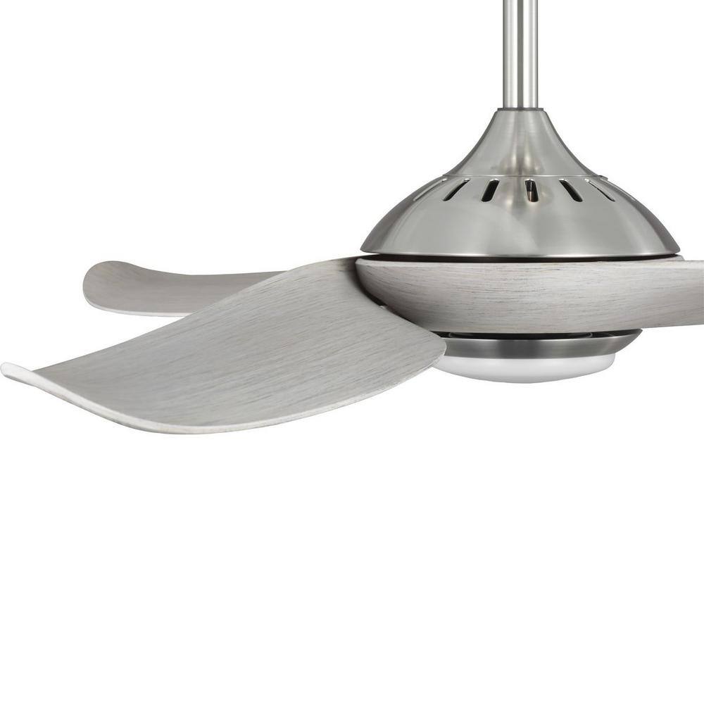 Conte 52" Brushed Nickel Ceiling Fan with LED Light and Remote