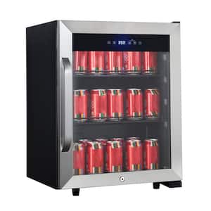 Commercial 18.9 in W. Single Zone 58 Can Beverage Cooler in Stainless Steel