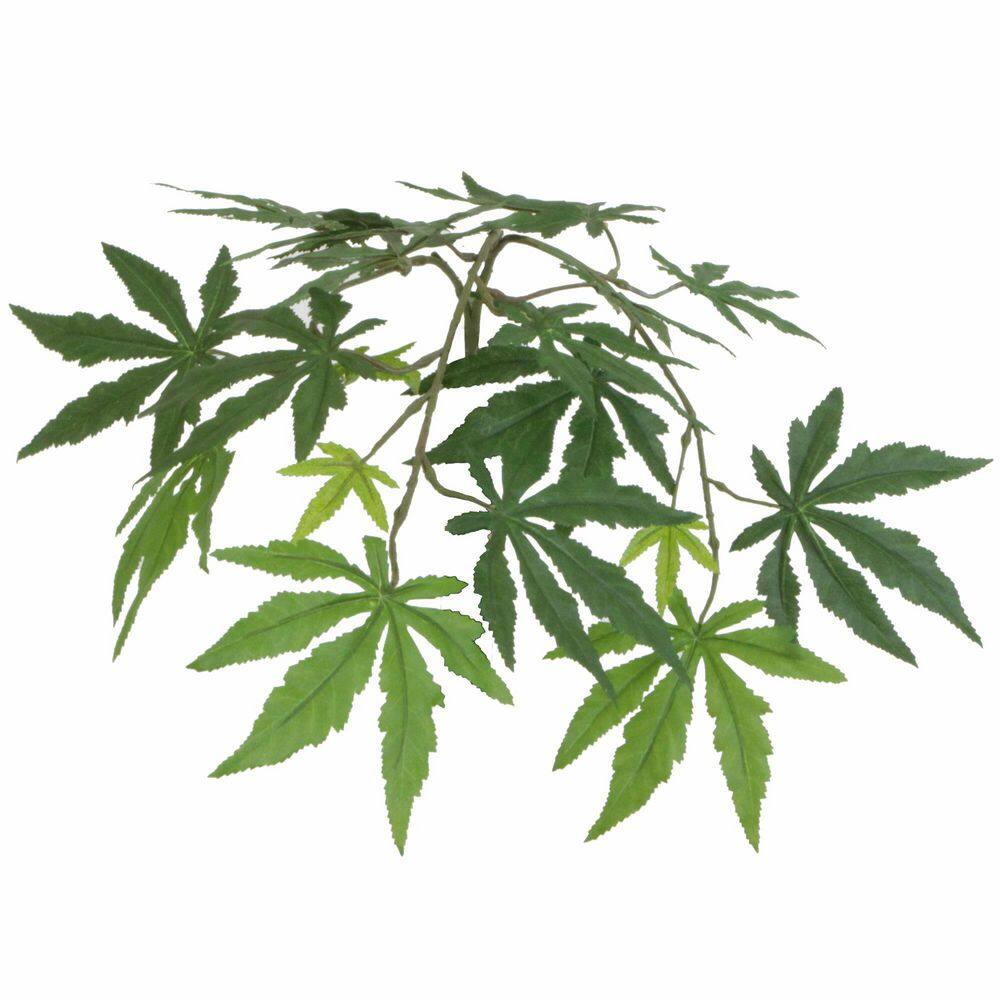 59" Outdoor Silk Japanese Maple Bush in Black Plastic Pot