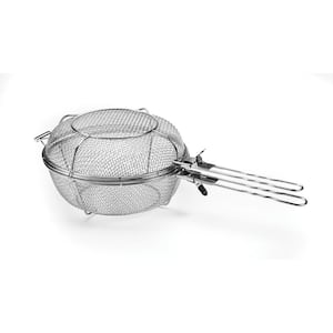 Jumbo Grill Basket and Skillet With Removable Handles