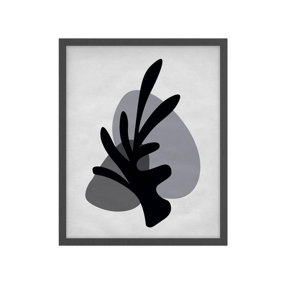 Abstract Nature Shapes Framed Abstract Art Print 42 in. x 34 in.