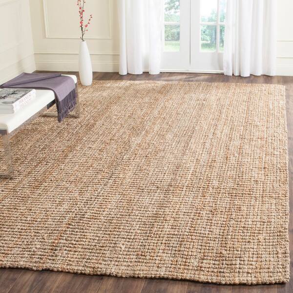 Natural Fiber 11 ft. x 15 ft. Natural Woven Crosstitch Area Rug