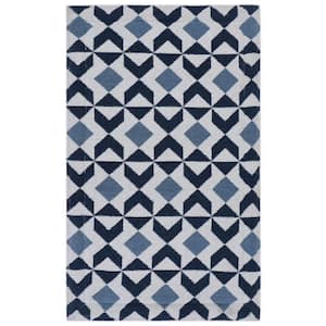 SUSSEXHOME Moroccan Beige/Blue 44 in. x 24 in. and 31.5 in. x 20 in.  Washable, Thin, Multipurpose Kitchen Rug Mat (Set of 2) KTC-OT-02-Set - The  Home Depot