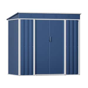 Professional Install Metal Shed 6 ft. W x 4 ft. D Metal Shed with Sliding Door (24 sq. ft.)