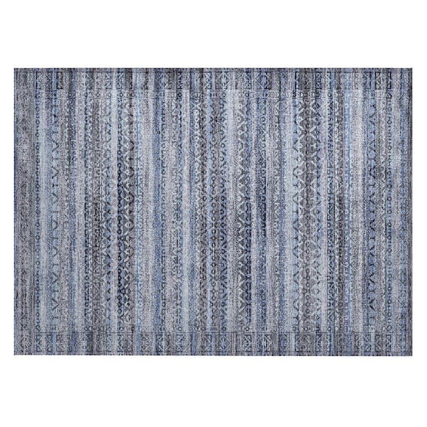 Chantille Machine Washable Indoor/Outdoor Abstract ACN2101 Blue 1 ft. 8 in. x 2 ft. 6 in. Accent Rug