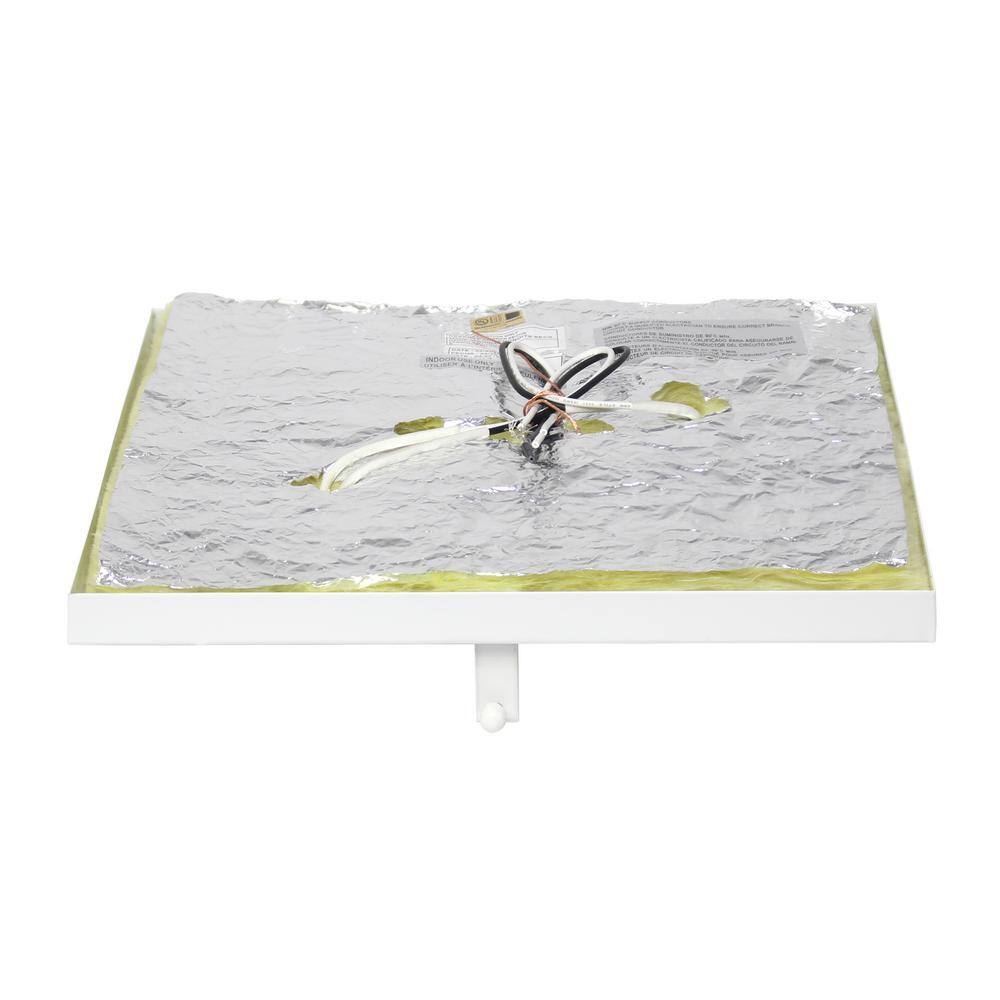 White Crystal Rectangle Close-To-Ceiling Light Fixture