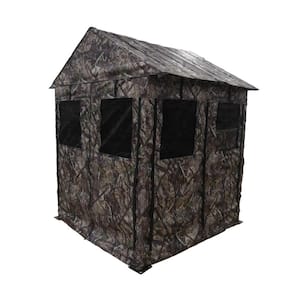5 ft. x 5 ft. Deluxe Weather Resistant Ground Blind, True Timber Camo - HTC Fall