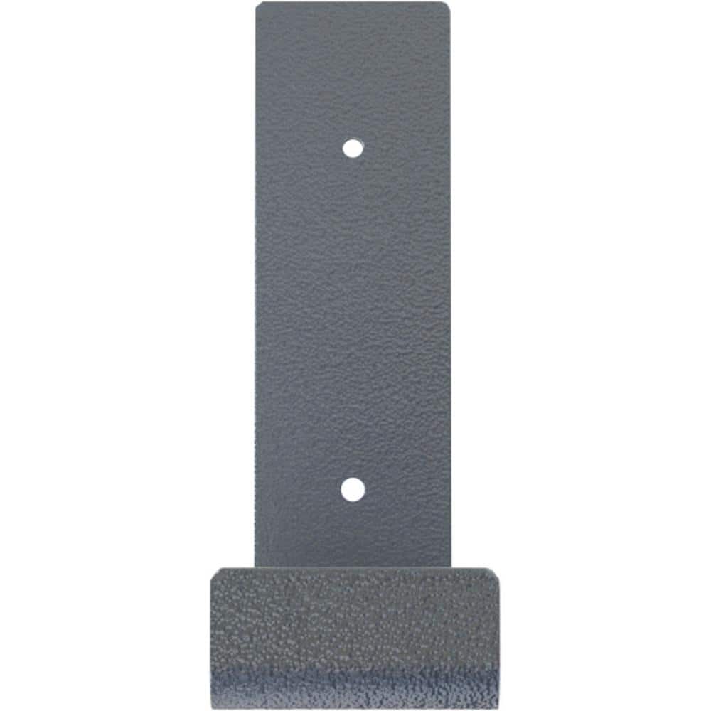 Hammered Light Blue Steel Bracket Shelf for Modern Farmhouse Decor, 2"x6.5"x10"