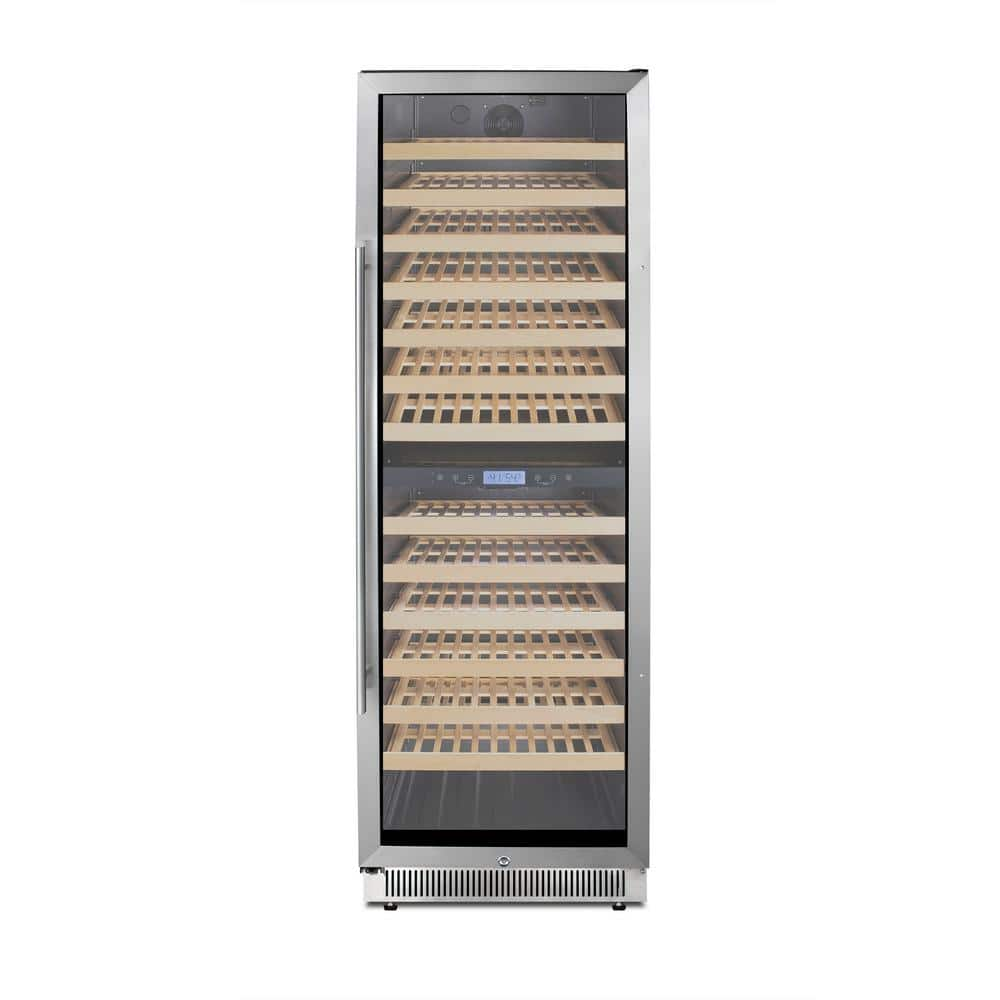 Summit Appliance 24 in. 162-Bottle Built-in Dual Zone Wine Cellar