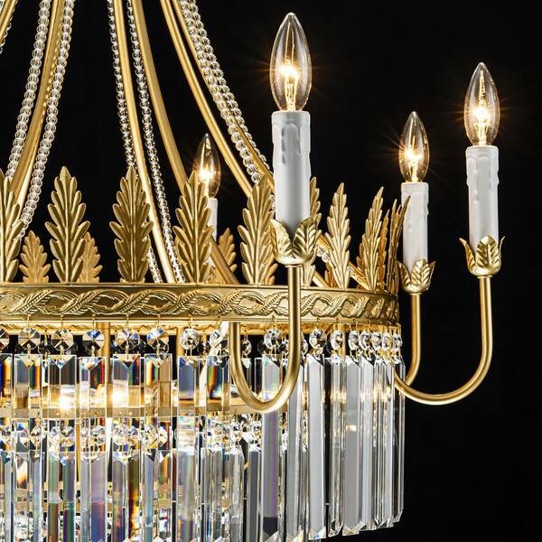 Rennnsan Yuki 12-Light Gold Neoclassical Crystal Luxury Chandelier