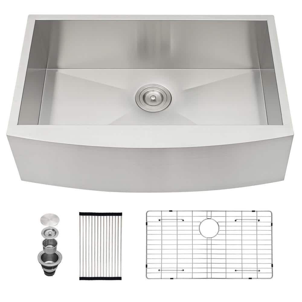 36 x 20 in. Undermount Kitchen Sink, 18-Gauge Stainless Steel Wet Bar or Pr