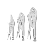 6.5 in. Long Nose 7 in. and 10 in. Locking Plier Set (3-Piece)