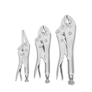Deals on Husky 6.5-in Long Nose 7-in and 10-in Locking Plier Set 3-Pcs