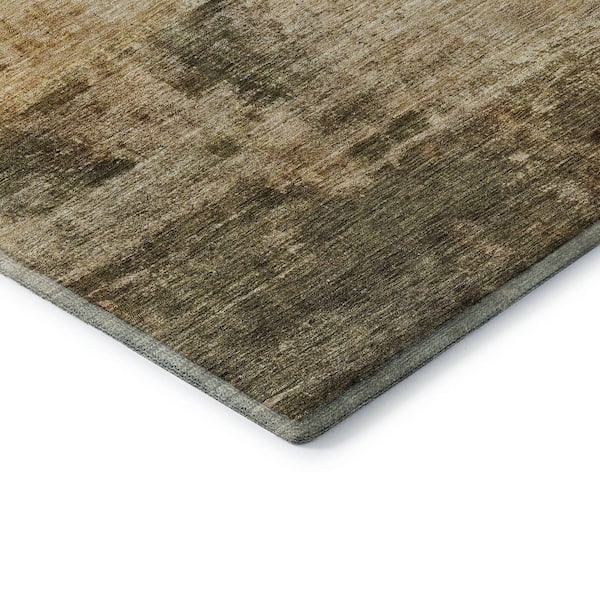 Mayfield Premium Machine Washable Abstract AMF1193 Linen 5 ft. x 7 ft. 6 in. Area Rug