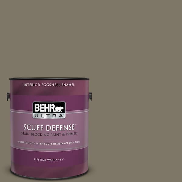 BEHR ULTRA 1 gal. Home Decorators Collection #HDC-NT-05 Aged Olive Extra Durable Eggshell Enamel Interior Paint & Primer