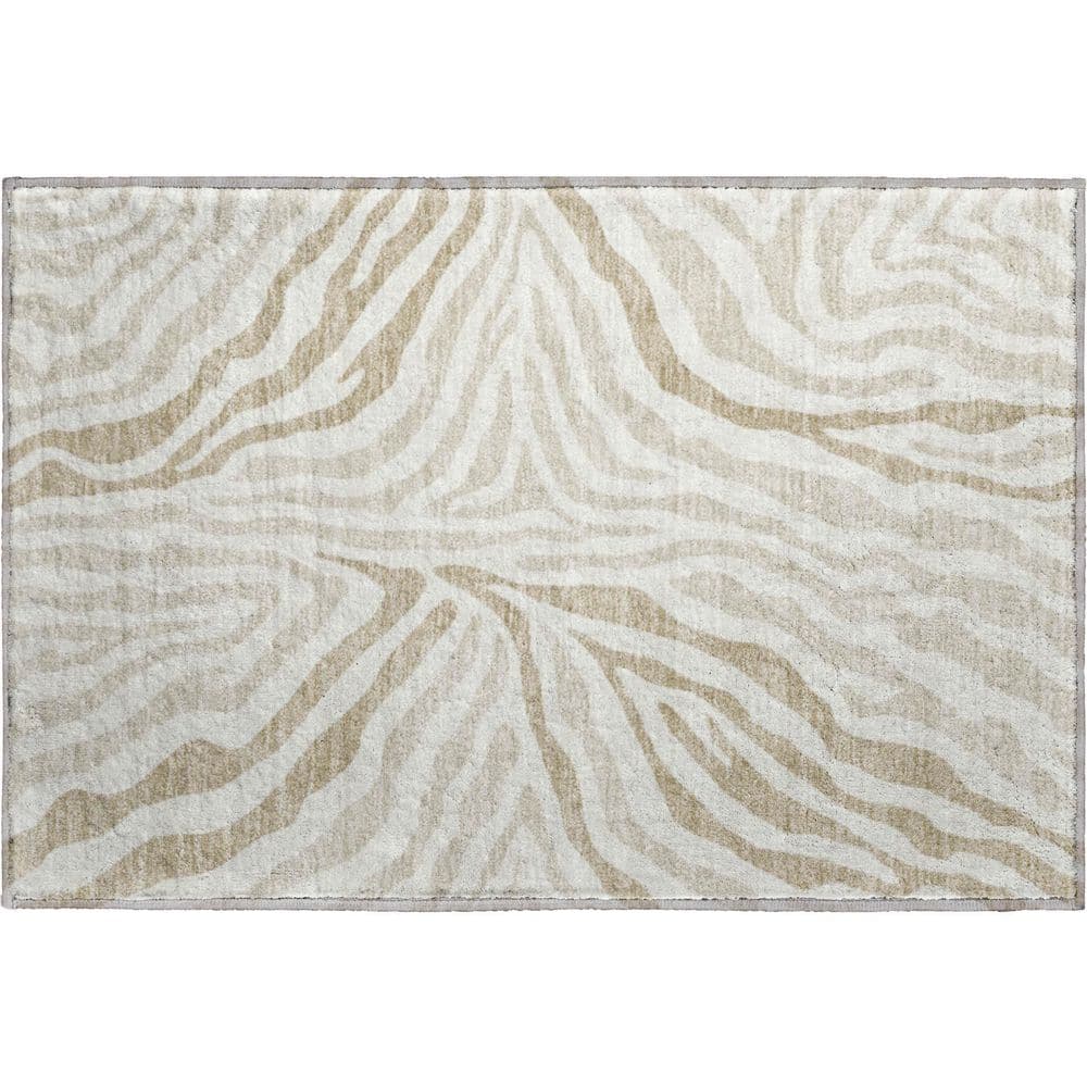 Addison Rugs Mayfield Premium Machine Washable Abstract AMF2523 Ivory 3 ...