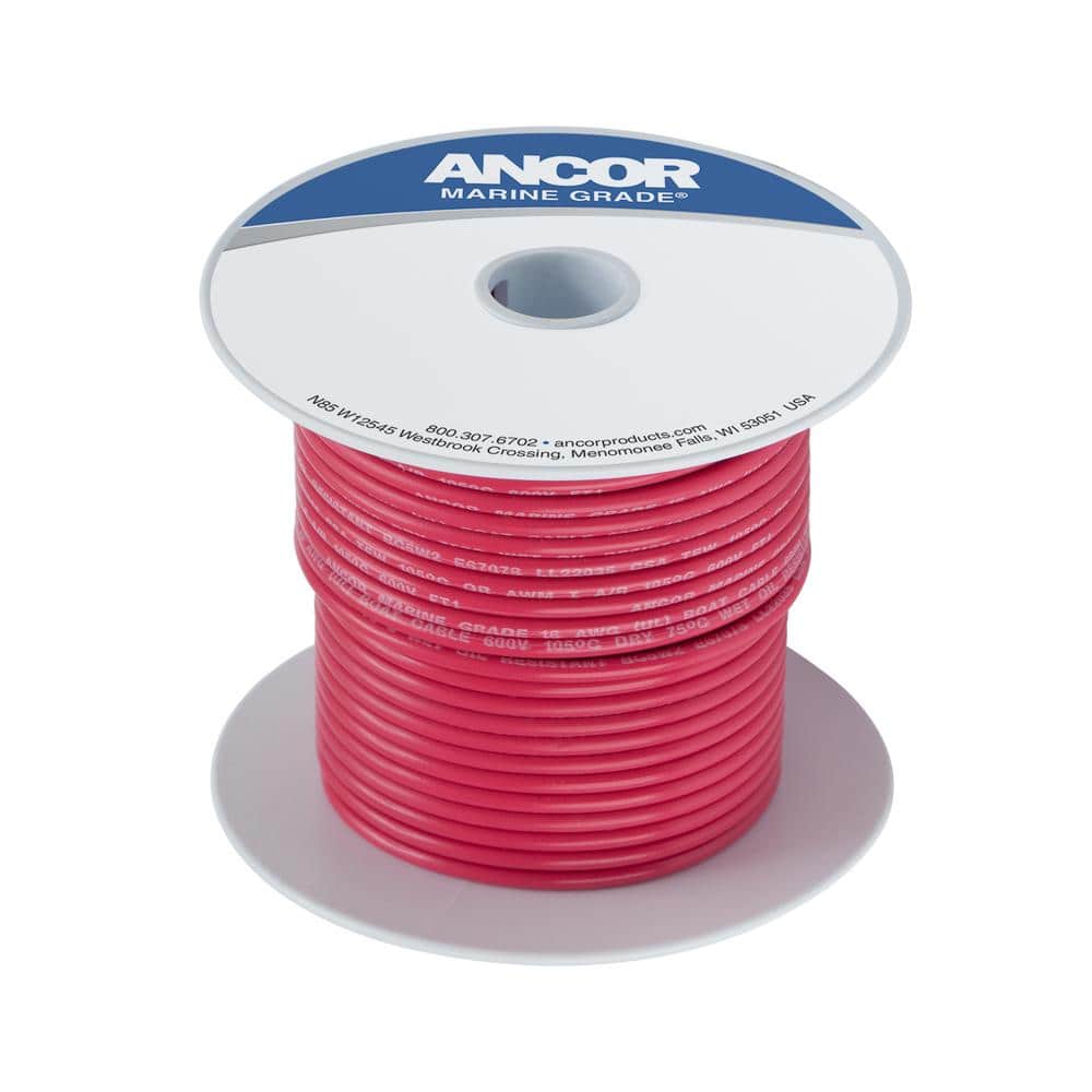 6 Gauge Marine Battery Cable 25' - Red –