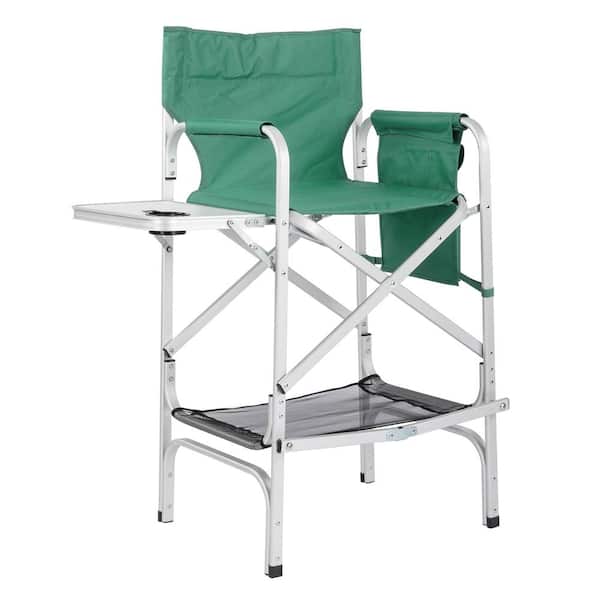 Winado Grass Green Folding Metal Director Beach Chair