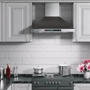 30 in. 763 CFM Ducted Wall Mount with Light Range Hood in Stainless Steel