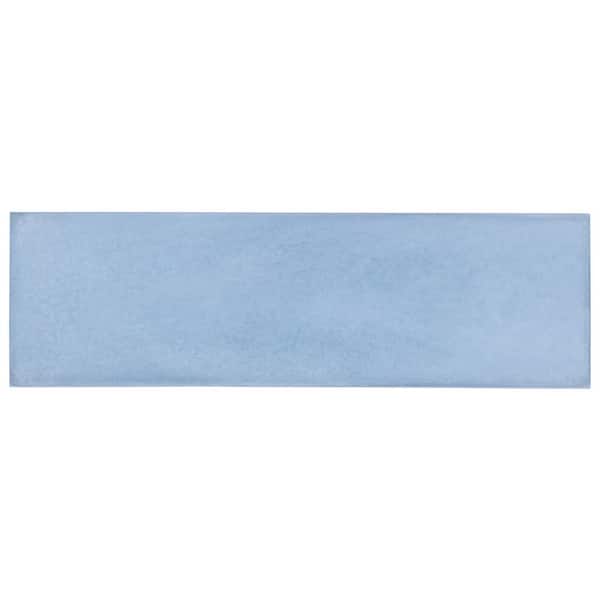 Ivy Hill Tile Vibe Blue Moon 2.36 in. x 0.39 in. Matte Cement Subway Wall Tile Sample