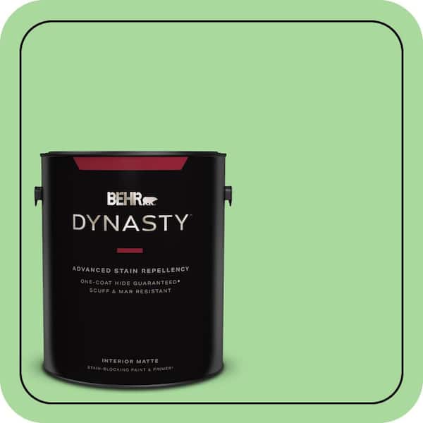 BEHR DYNASTY 1 gal. #440B-4 Cool Aloe Matte Interior Stain-Blocking Paint & Primer