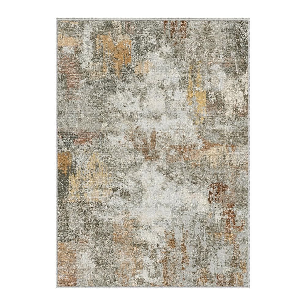 Shka Orange 6 ft. x 9 ft. Modern Abstract Area Rug price history on PriceWatchPro