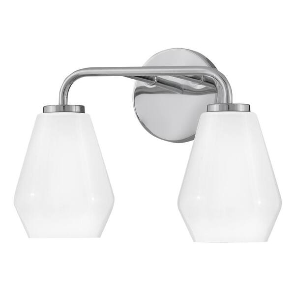 LARK - Gio 14.75 in. 2 Light Chrome Vanity Light