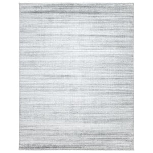 Harbor Contemporary Solid Heather 9 ft. x 12 ft. Hand-Knotted Area Rug